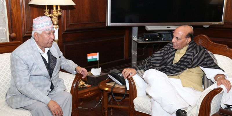 File:The Urban Development Minister of Nepal, Shri Arjun Narsingh K.C. calling on the Union Home Minister, Shri Rajnath Singh, in New Delhi on December 19, 2016.jpg
